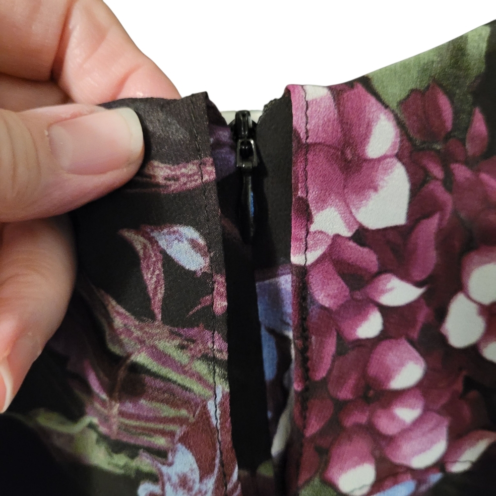 Roz & Ali floral chiffon midi dress - 14. S49 - Picture 9 of 11